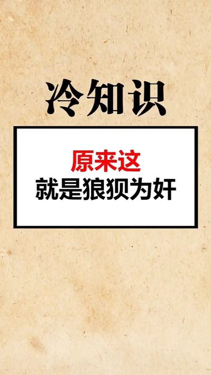 狼狈为奸是这个意思