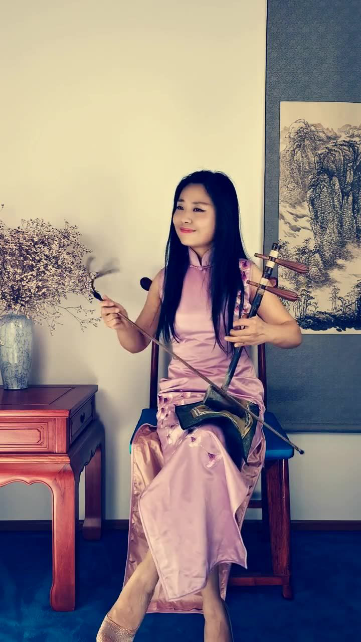 美女二胡演奏唐伯虎点秋香里片断