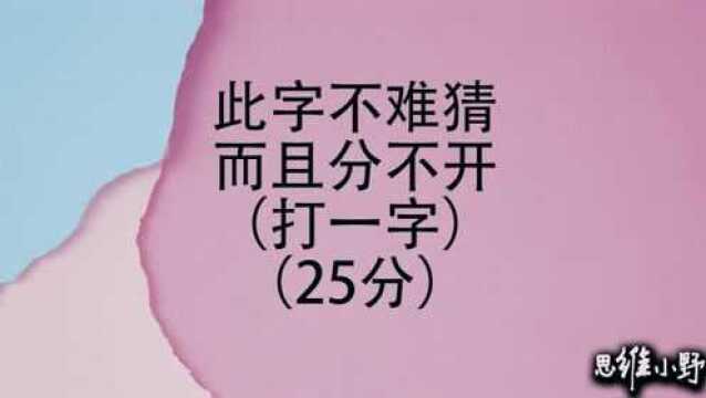 字谜:洗掉一点,猜一个字