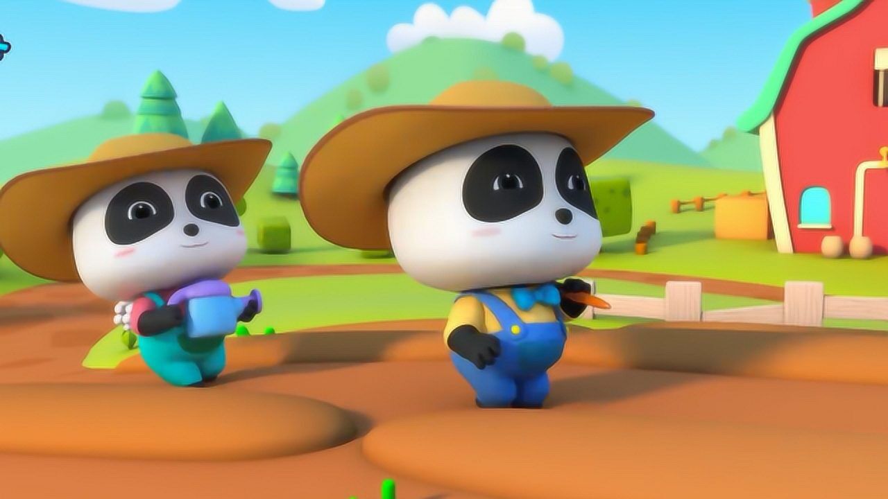 宝宝巴士奇妙小可爱扮成农夫去种菜真是勤劳啊