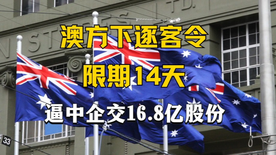 澳方对中资下逐客令,要求14天以内,必须要交出手中16.8亿股份_腾讯新闻