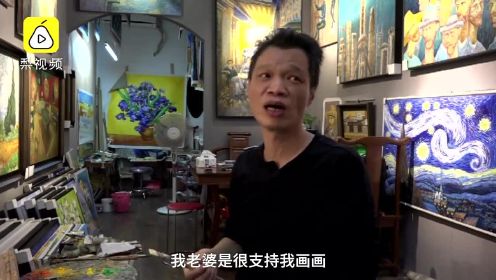 农民工20年临摹10万梵高画作，被称“中国梵高”
