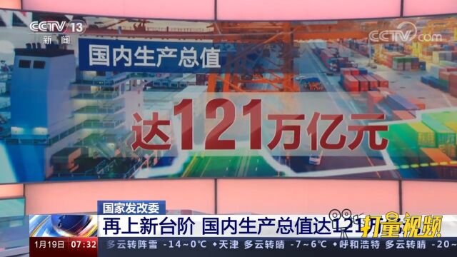 2022年中国经济总量再上新台阶,国内生产总值达121万亿元