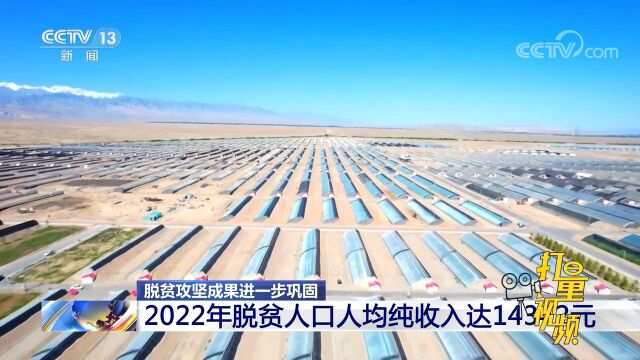 脱贫攻坚成果进一步巩固!2022年脱贫人口人均纯收入达14342元