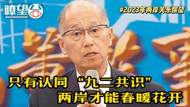 认同“九二共识” 两岸才能春暖花开