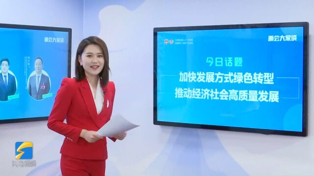 两会大家谈丨加快发展方式绿色转型 住鲁全国人大代表共话绿色低碳高质量发展