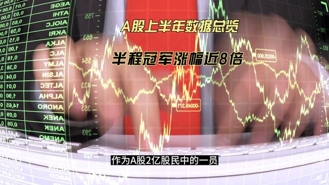 A股上半年数据总览,半程冠军联特科技涨幅近8倍