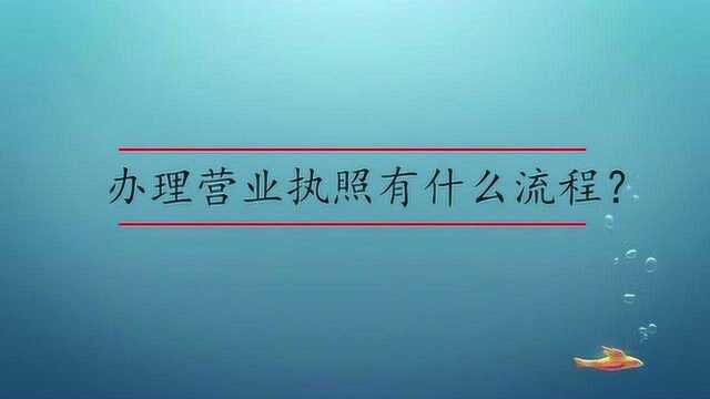 办理营业执照有什么流程?