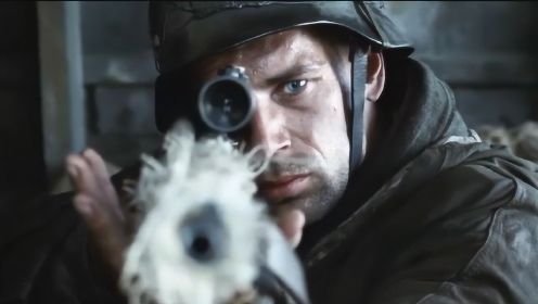 战争动作片：这才是最厉害的狙击手，直接把子弹打进敌人的瞄准镜