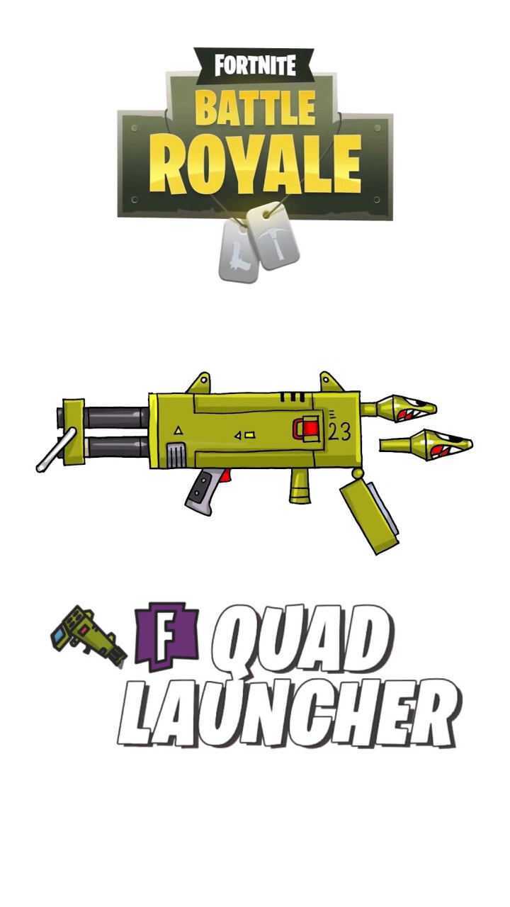 画四连发火箭筒堡垒之夜变态武器上线快速连续发射称霸全场