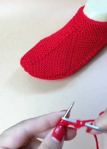 地板袜教程三,纯手工编织有心意