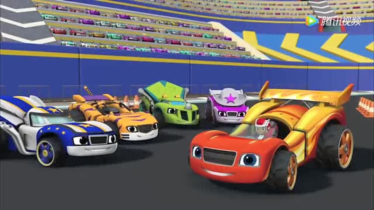 旋风战车队2小汽车们大喊赛车就可以变成赛车去参赛了