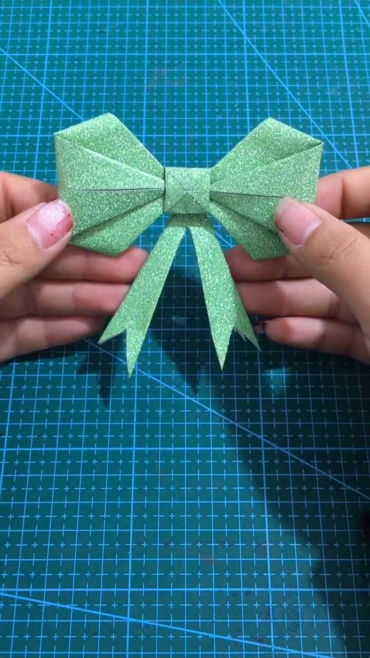 蝴蝶结教程,卡纸漂亮,做的也是非常好看!