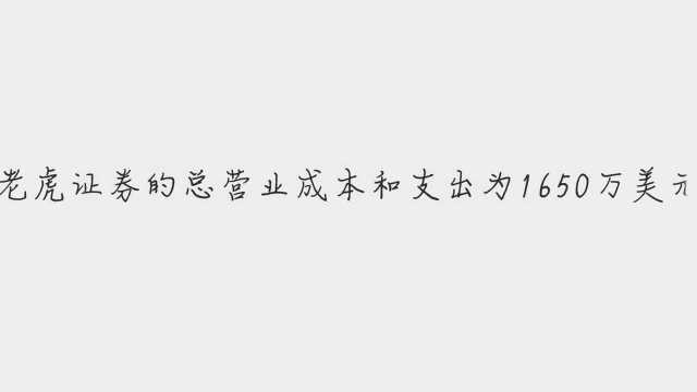 老虎证券盘前涨11%,Q3营收同比增66.8%亏损收窄60%