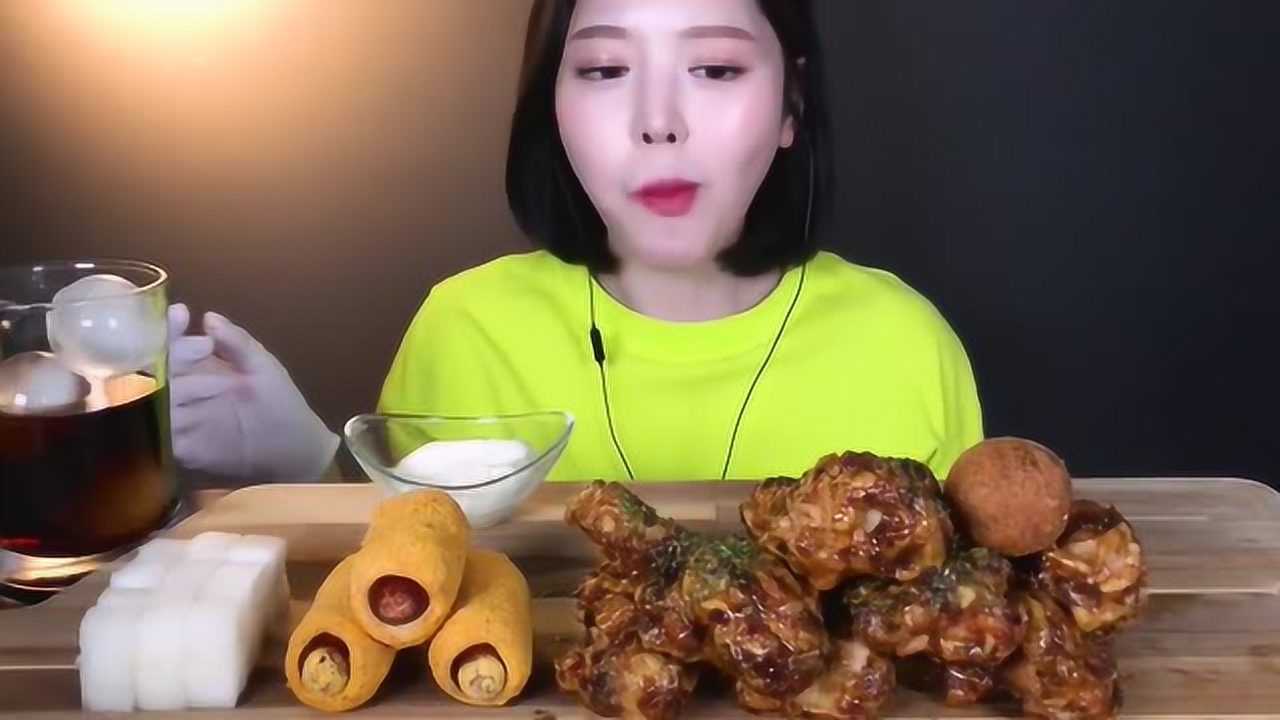 韩国大胃王吃播视频:boki 炸鸡和小吃_腾讯视频