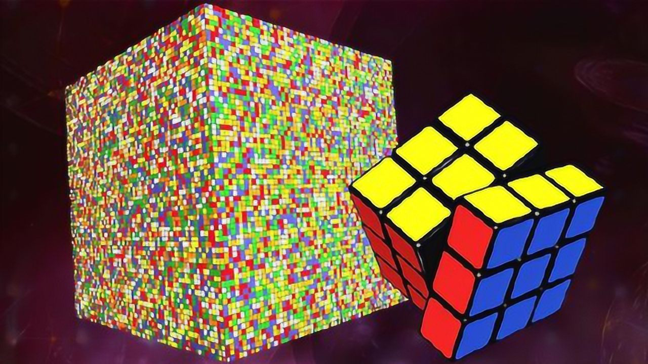 人工智能拼55阶魔方启动瞬间震撼刚开始镜头记录精彩过程