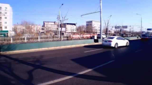 北京朝阳路,三间房到双桥路口街景