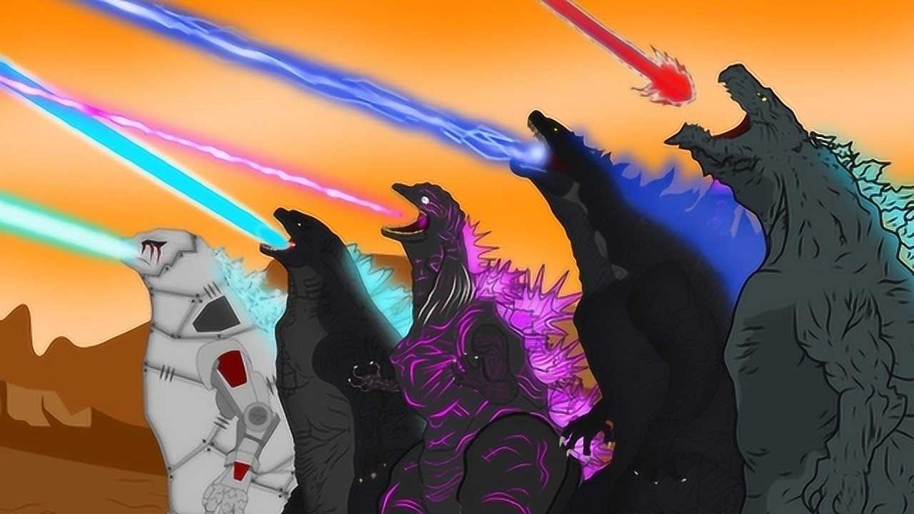 哥斯拉闯入沙漠,大家族齐聚首,看到最后眼花缭乱让人惊呆了!