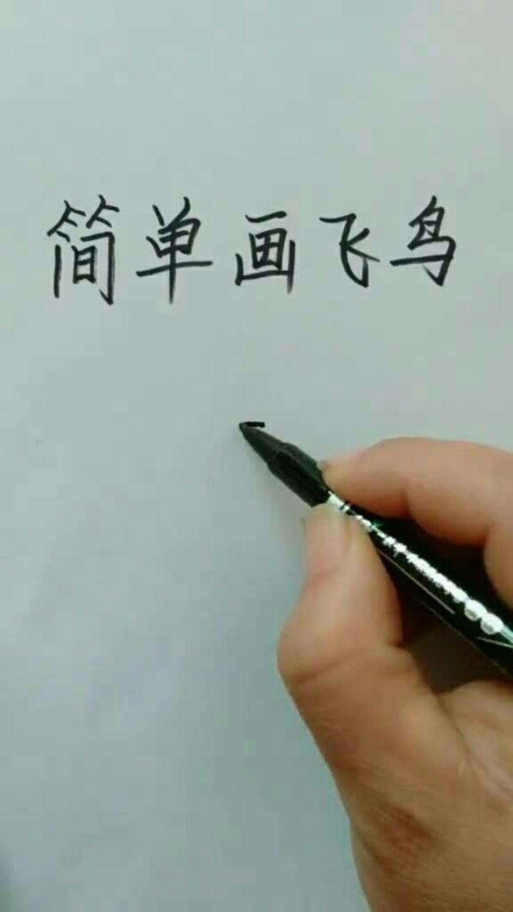 简单画飞鸟,喜欢吗?