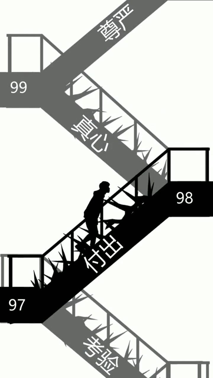前进的九十九步是因为爱你后退的一步是因为尊严