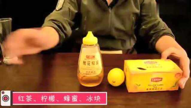 15秒学会招牌柠檬茶,柠檬与红茶的全新组合!#网红美食#