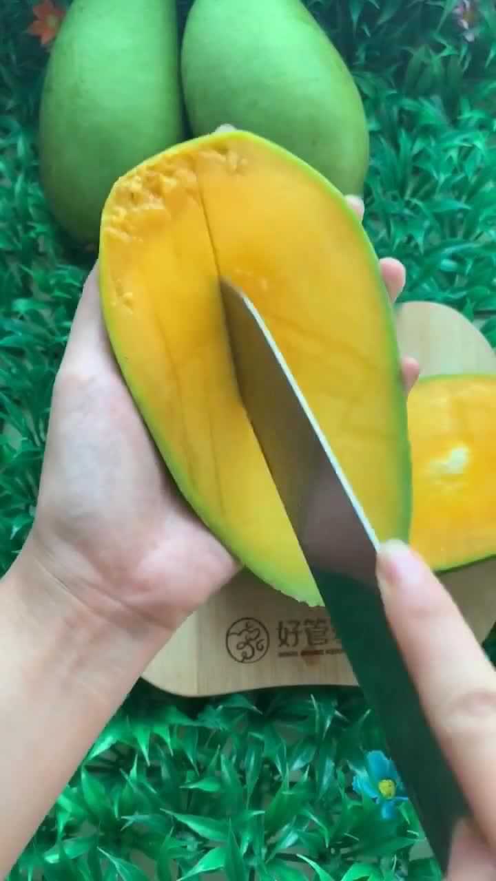 这个芒果花切的还不错