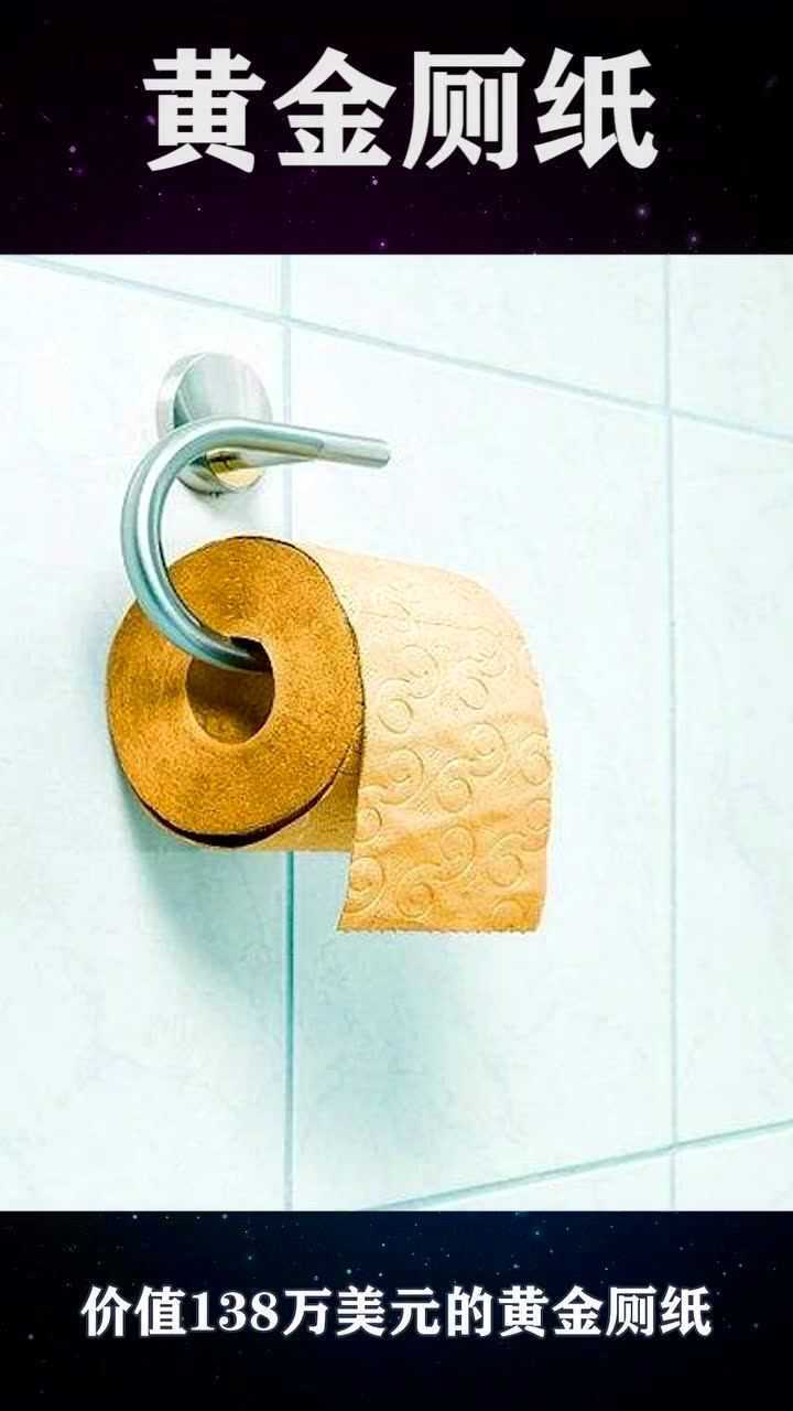 黄金厕纸你们见过因为价格太过昂贵所以至今没有卖出一卷