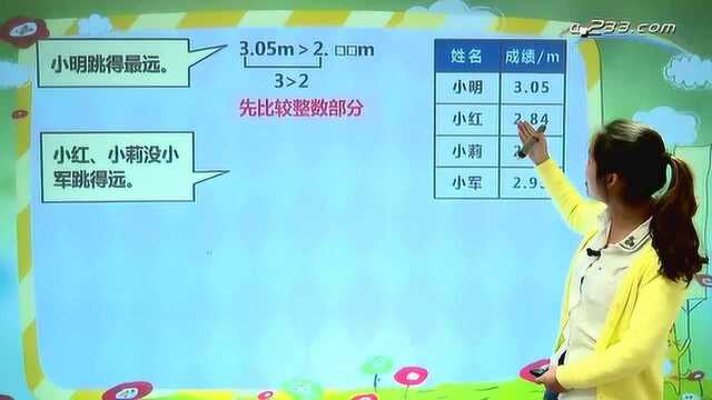 14 人教版四年级数学下册第四单元:小数的性质和大小的比较