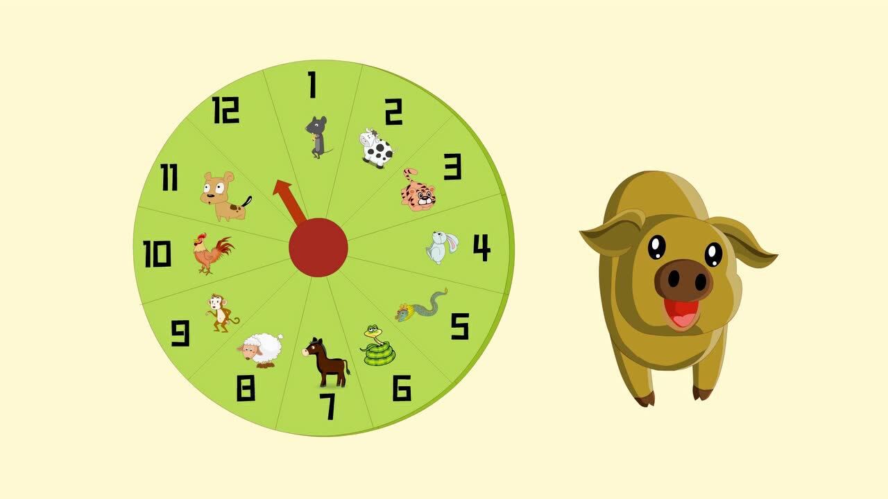 大班上册主题四十二生肖大转盘