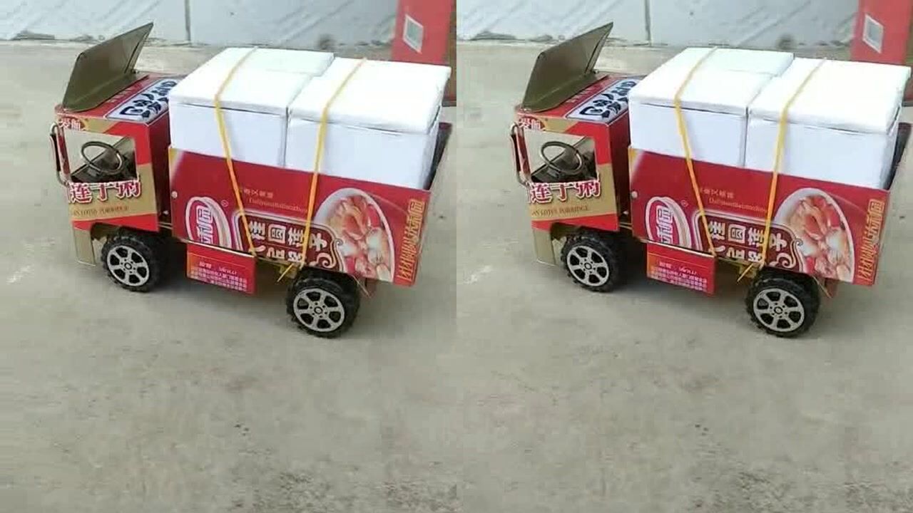 手工制作易拉罐造,小车