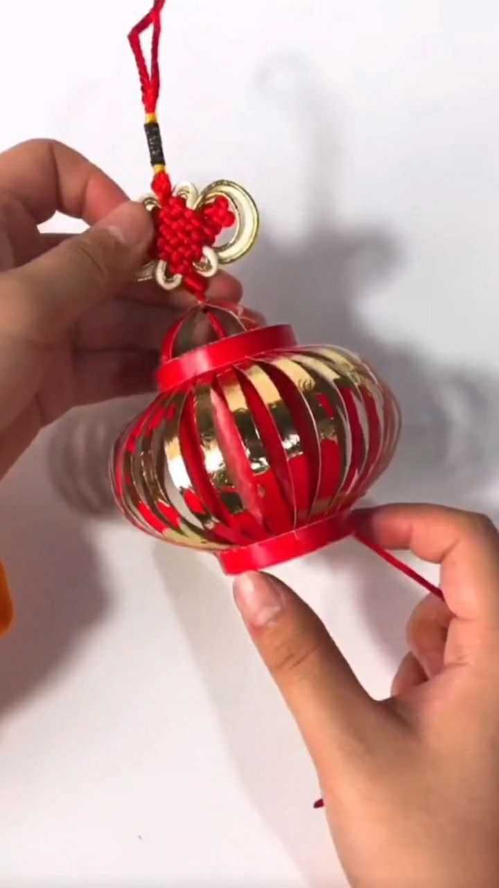 教你用红包做个小灯笼挂在家里很好看