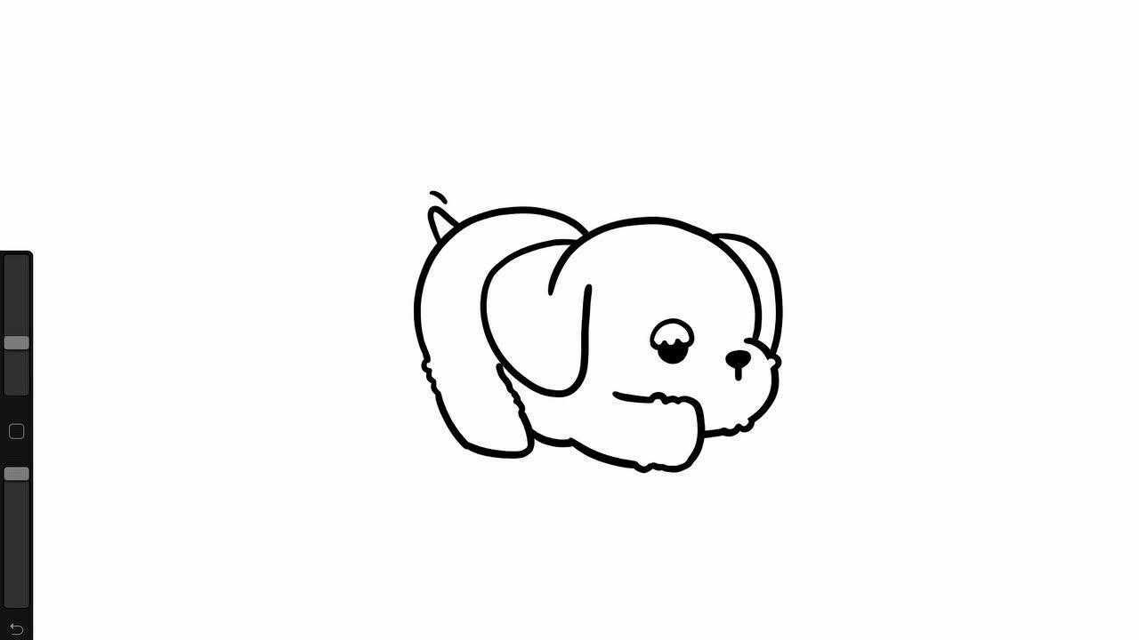 《毛茸茸·软绵绵:萌系手账简笔画》视频手绘教程狗狗篇-雪纳瑞