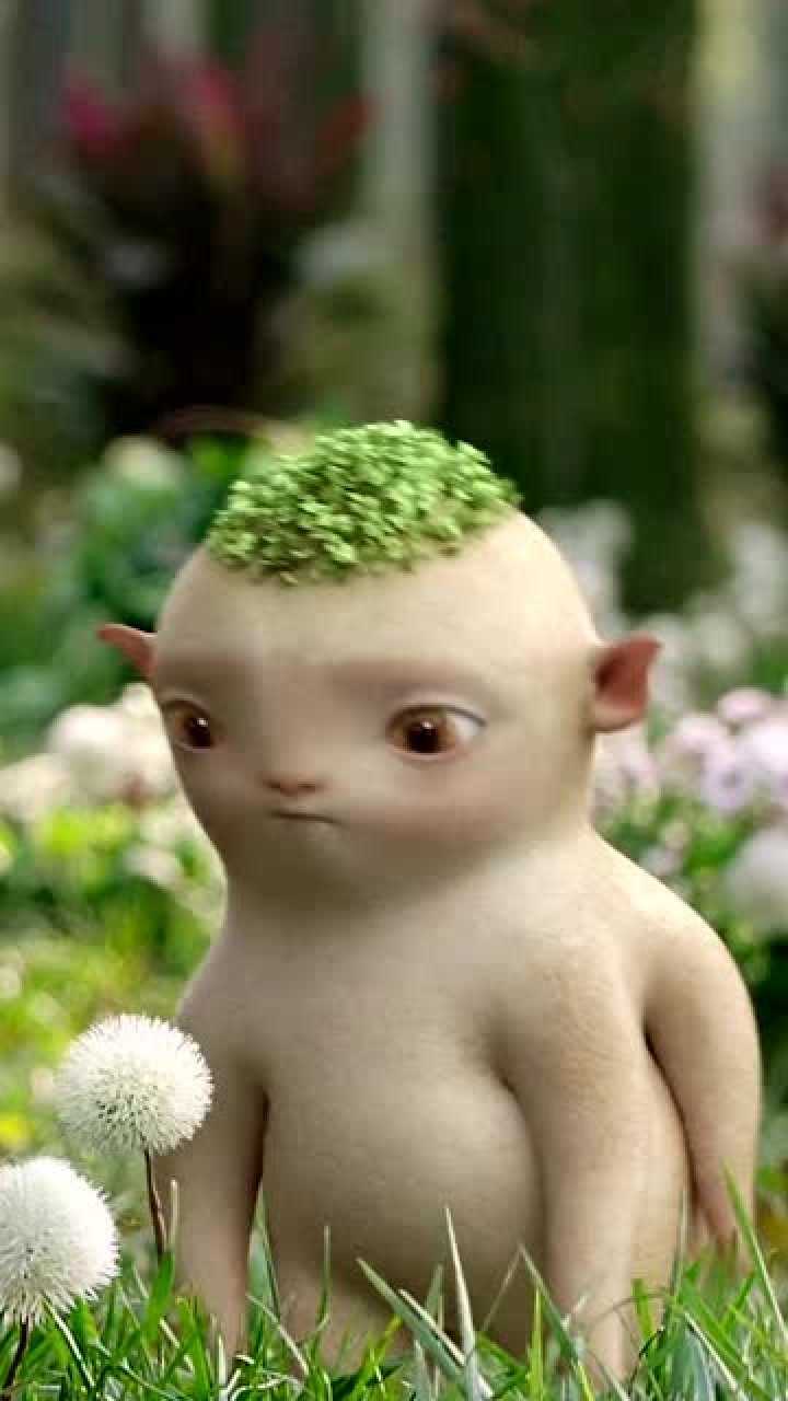 可爱的胡巴,张着嘴巴,人人都喜爱,风雨不及它