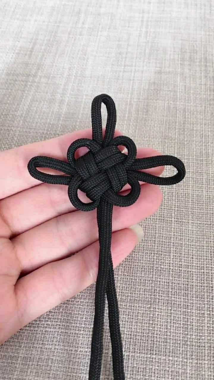 今天教大家一个最简单的中国结,很简单哦!