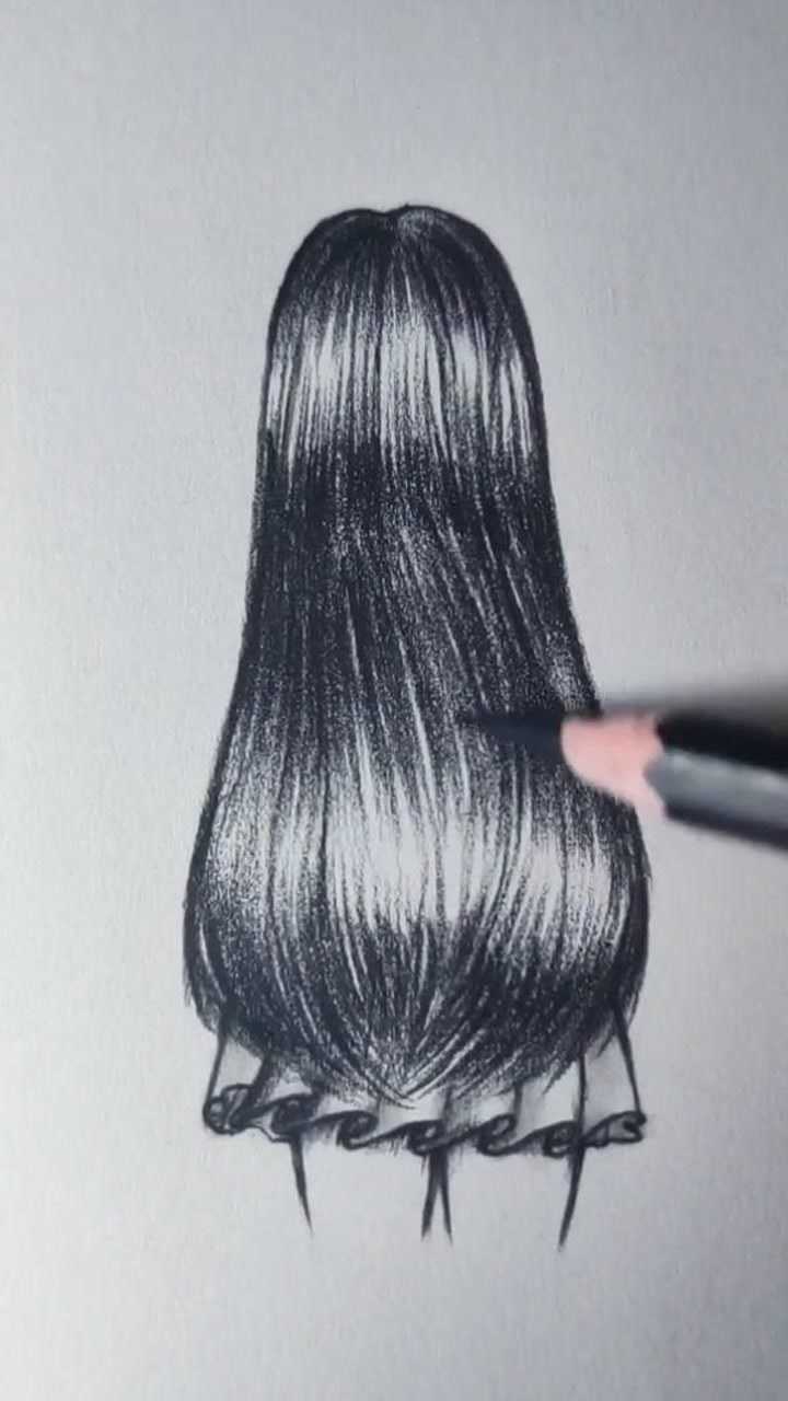 教你画出简单好看的小女孩背影