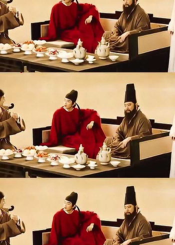 韩熙载夜宴图刘洋珂的红衣少年公子世无双