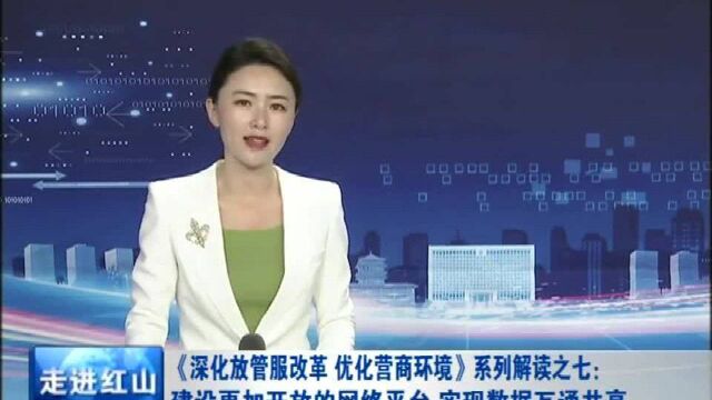 建设更加开放的网络平台 实现数据互通共享