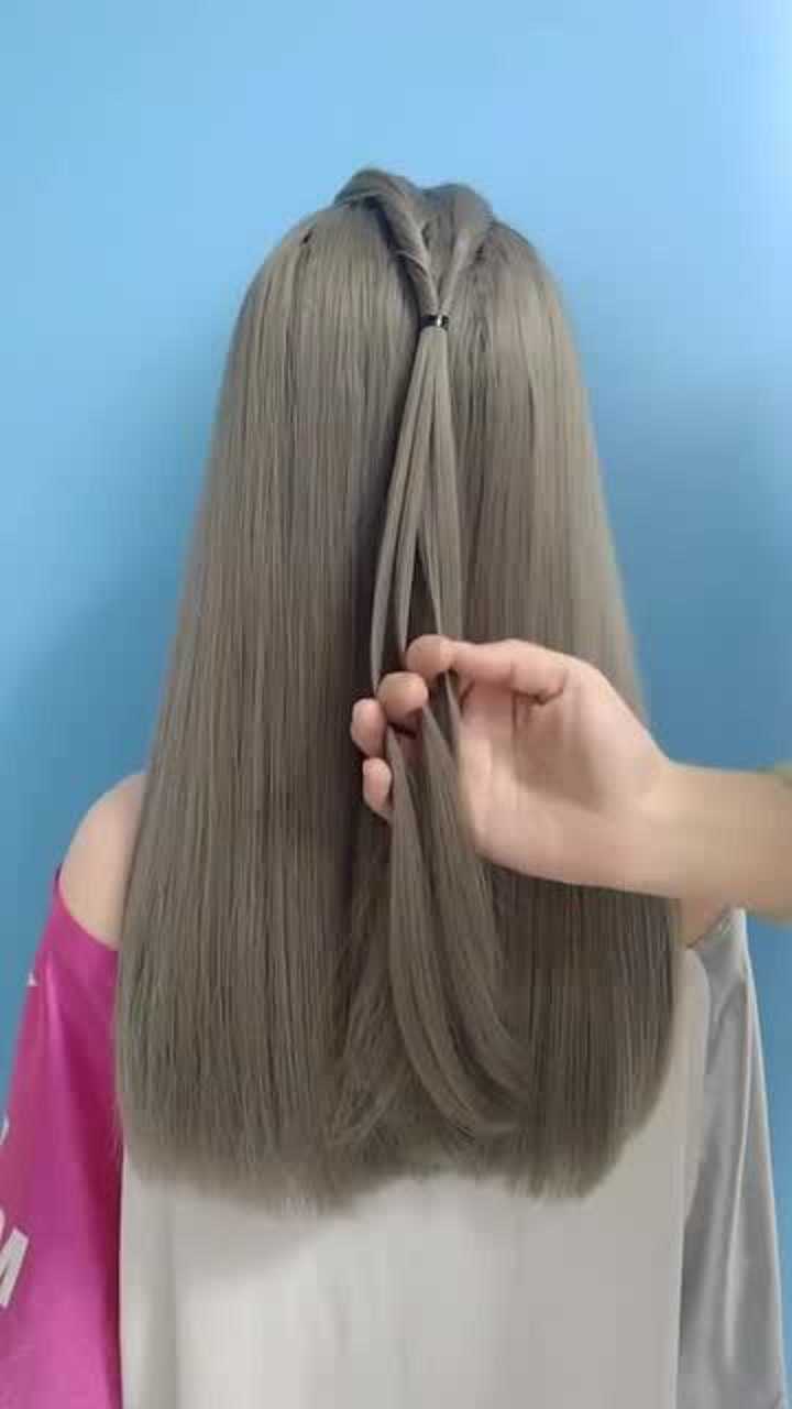 小公主必备发型来了,简约个性创意双马尾辫发型,家有小公主学下