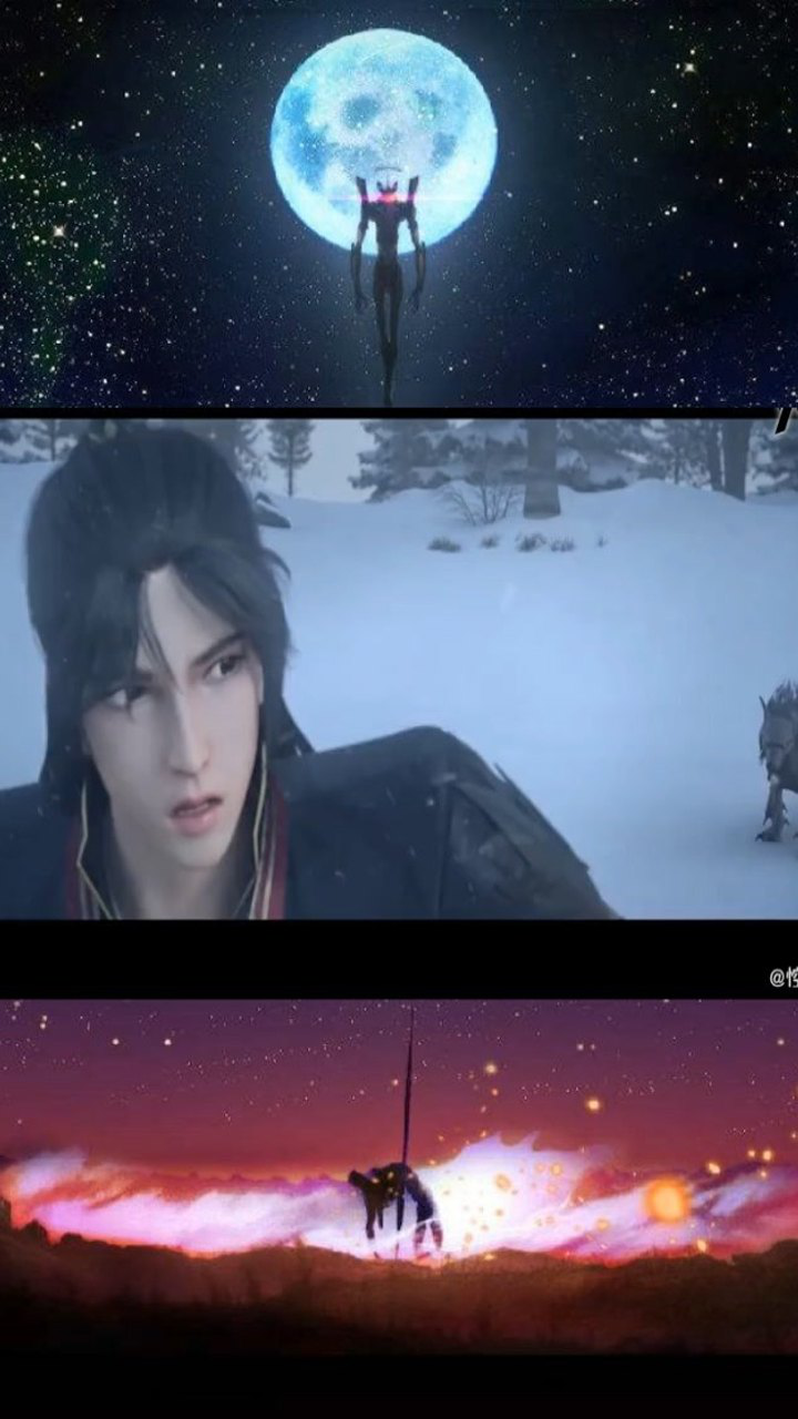 东伯雪鹰被黑鳞豺群攻雪鹰一人一枪大杀四方