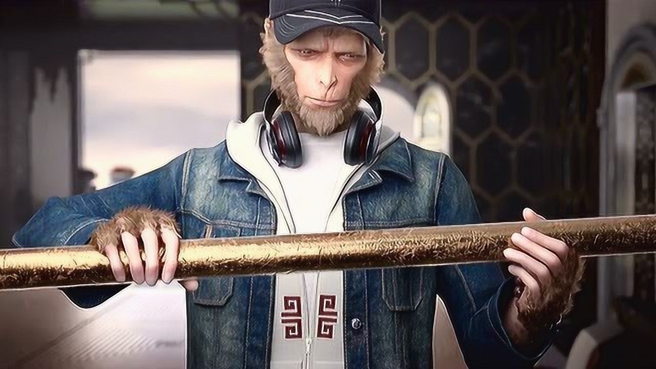 孙悟空过上了现代都市生活喝着啤酒打着电话开着豪车到处溜达