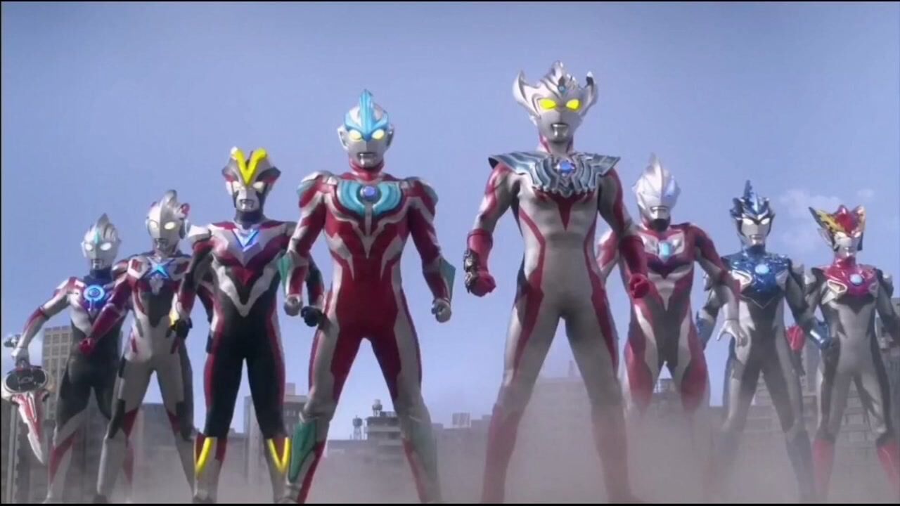 令迦奥特曼新生代八奥同框这个集体变身画面我爱了气势不输奥特八兄弟