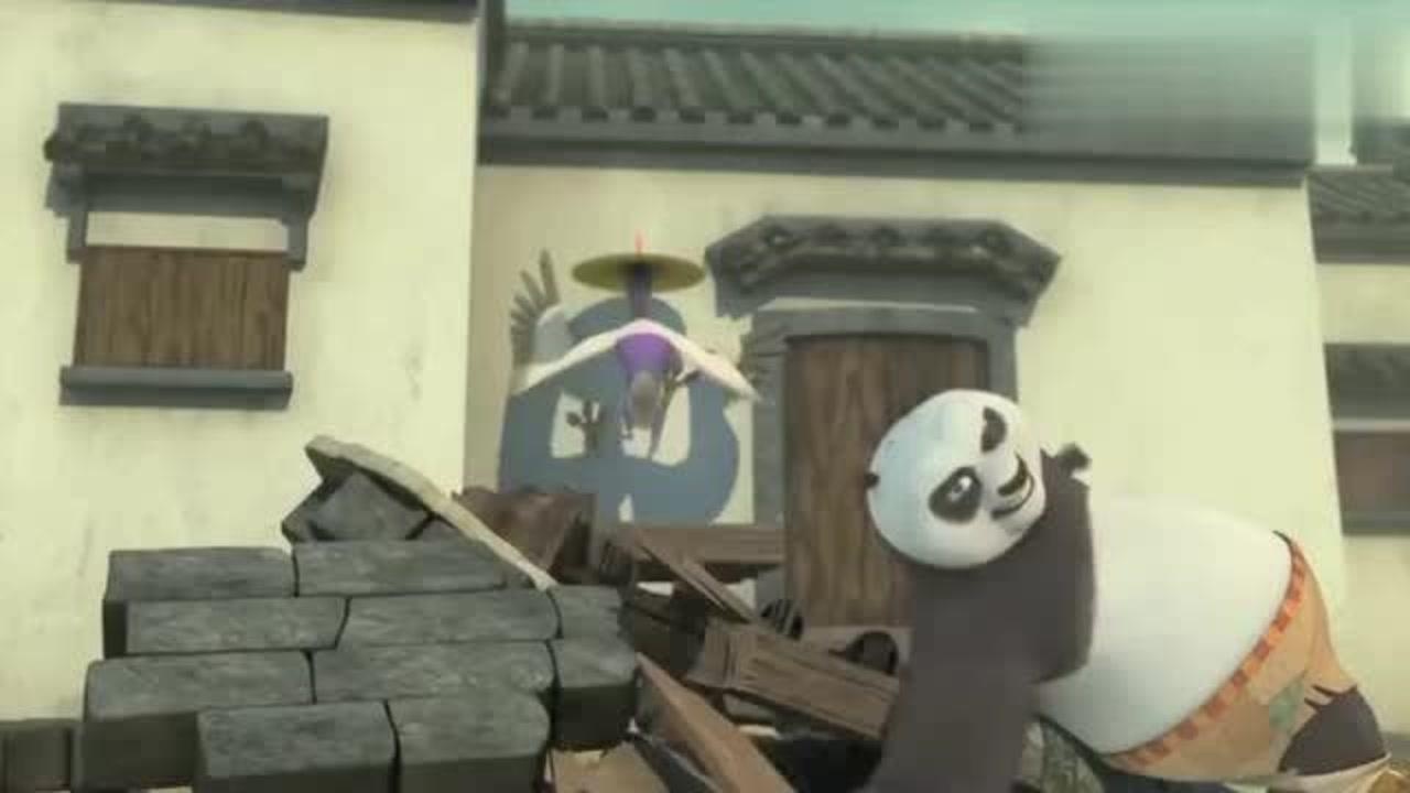 功夫熊猫盖世五侠竟然败给一只猫头鹰原来猫头鹰的身份是凤凰_腾讯视频