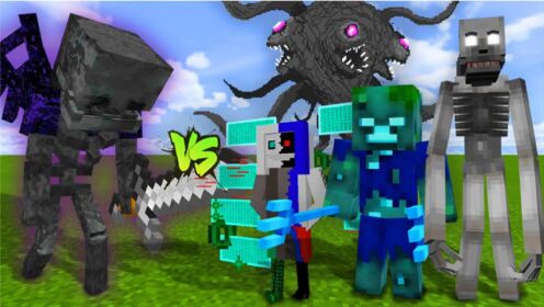 游游解说我的世界:灰烬骷髅对战泰坦骷髅?