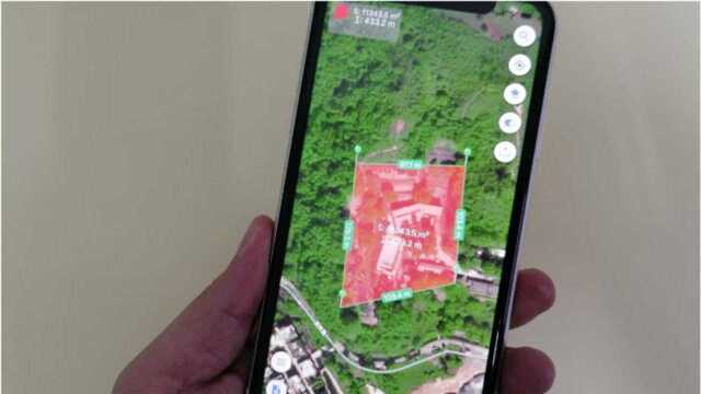 手机卫星高精度测量,能精确测量出你家房屋、土地面积和长度