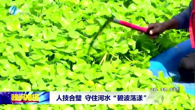 人技合璧 守住河水 碧波荡漾