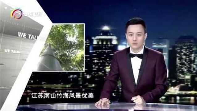 江苏南山竹海风景优美,刻上,不要在竹子上乱刻?