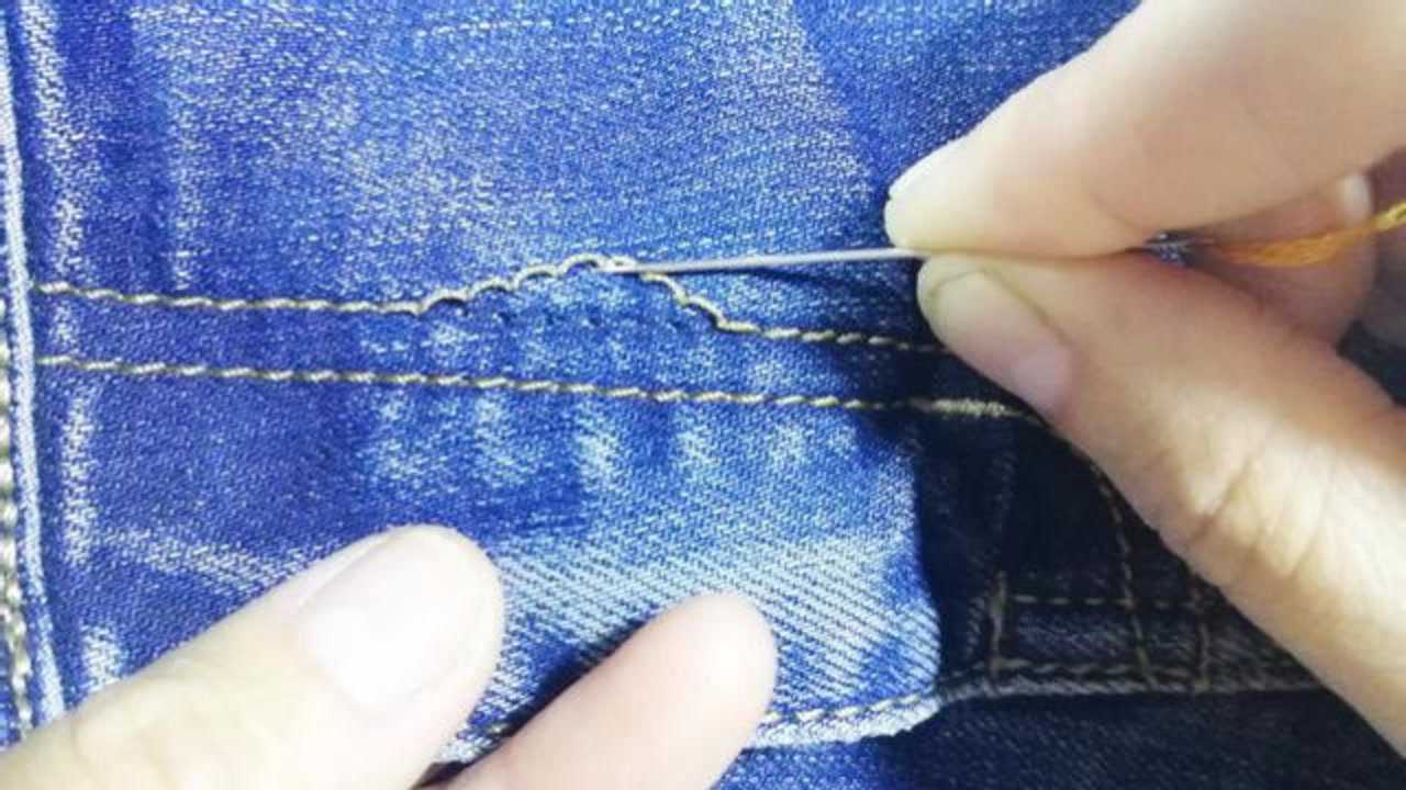 明线衣服脱线跳线没有缝纫机也能无痕复原的好办法非常实用