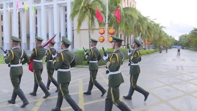 (电视通稿ⷥ›𝥆…ⷧ侤𜚩三沙军民共庆新中国成立71周年