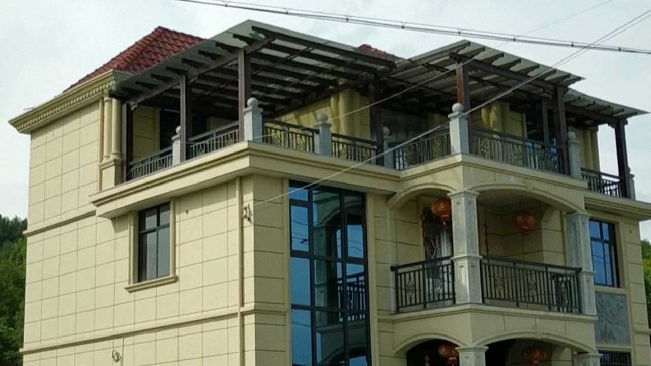 农村经典现代风格自建房,外观效果简约大方,全屋套房设计