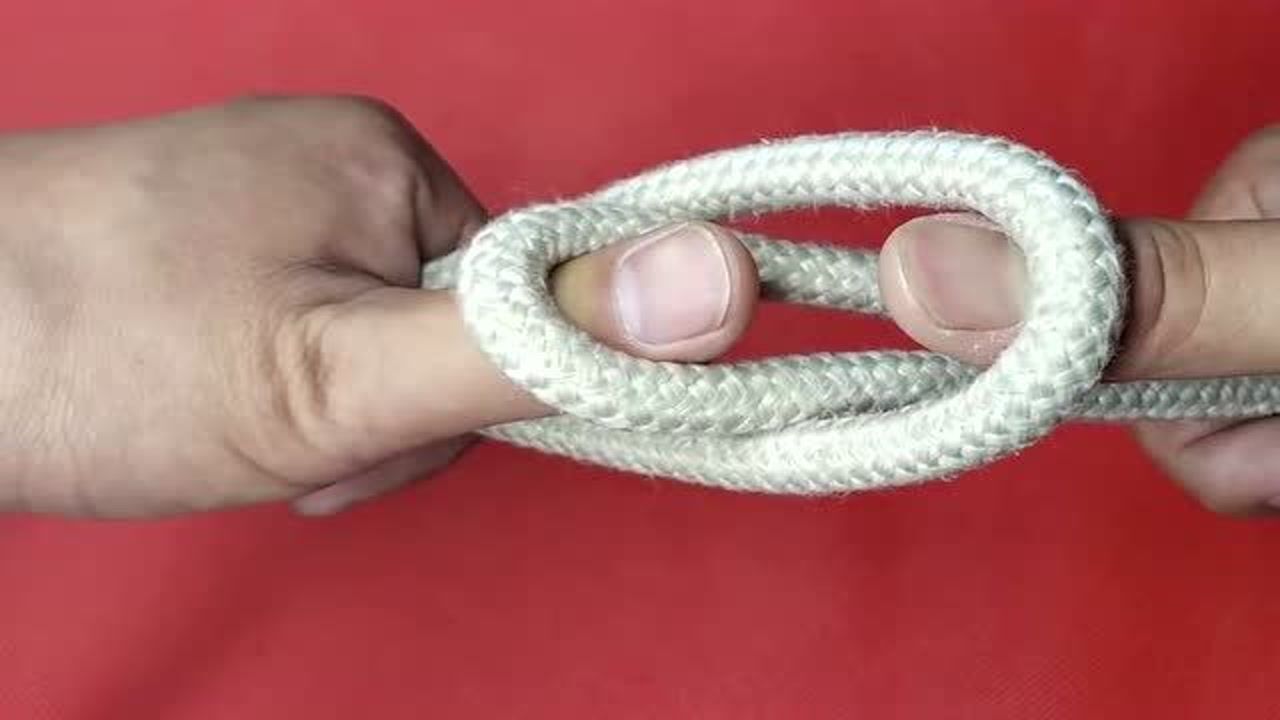 两根绳子打漂亮的结图片